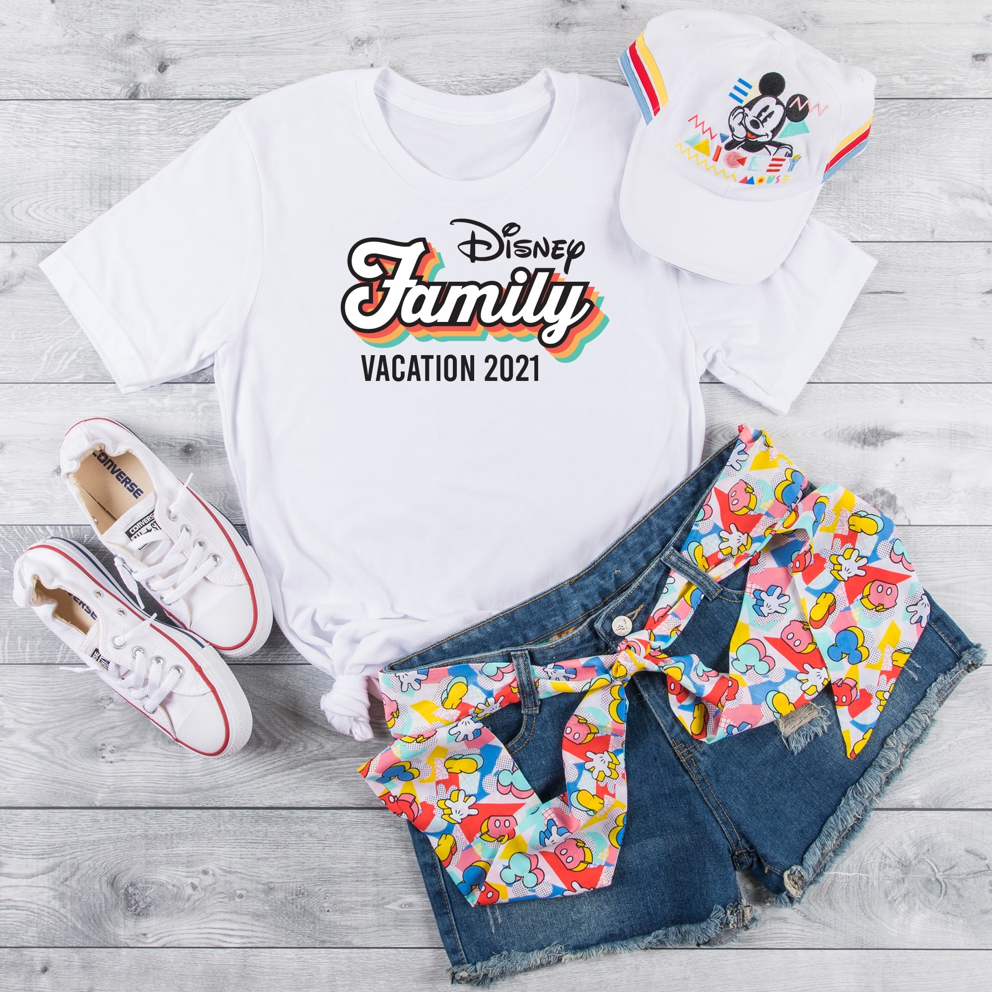 Retro Disney Family Vacation Personalized Tee Shirts