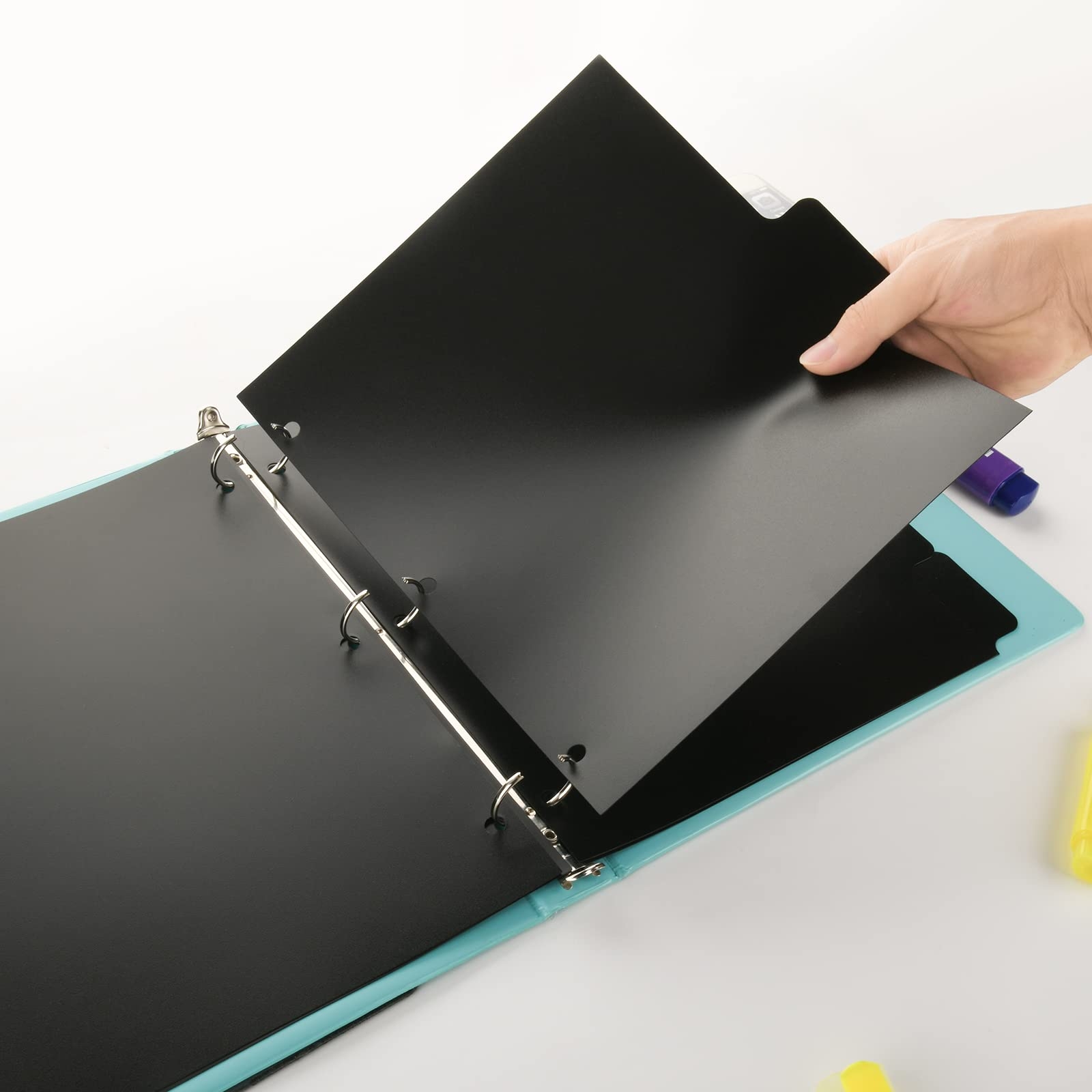 Reusable Plastic Tab Dividers For School Office Koqye 8 Tab Binder Index Dividers For 3 Ring Binders Colored Notebook Organizers