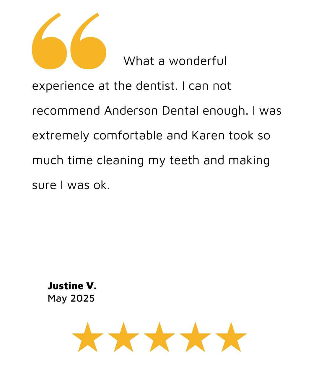Reviews Gallery Anderson Dental