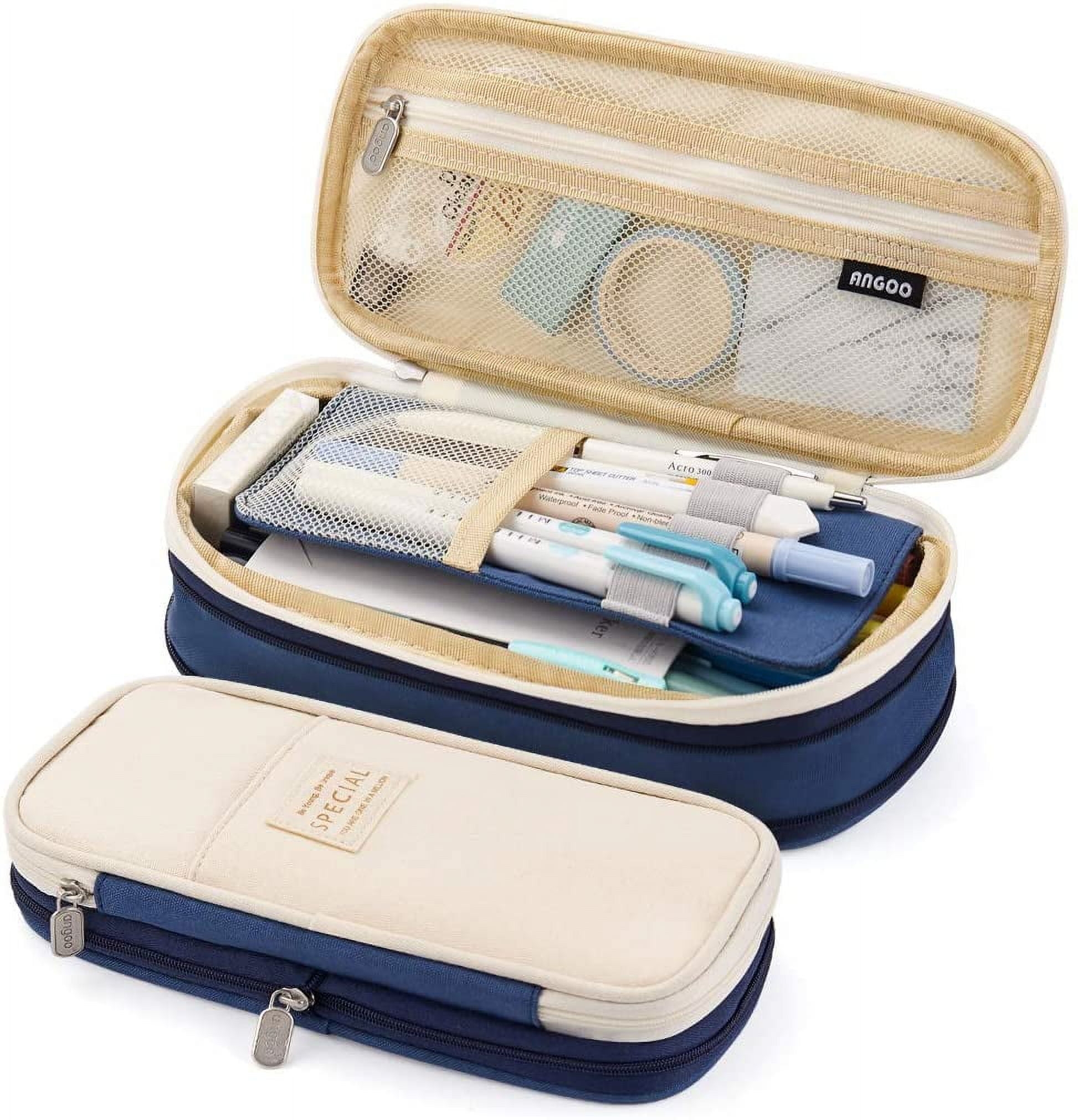 Robotsky Large Capacity Pencil Case Cute Pouch For Kids Office College School Organizer Walmart