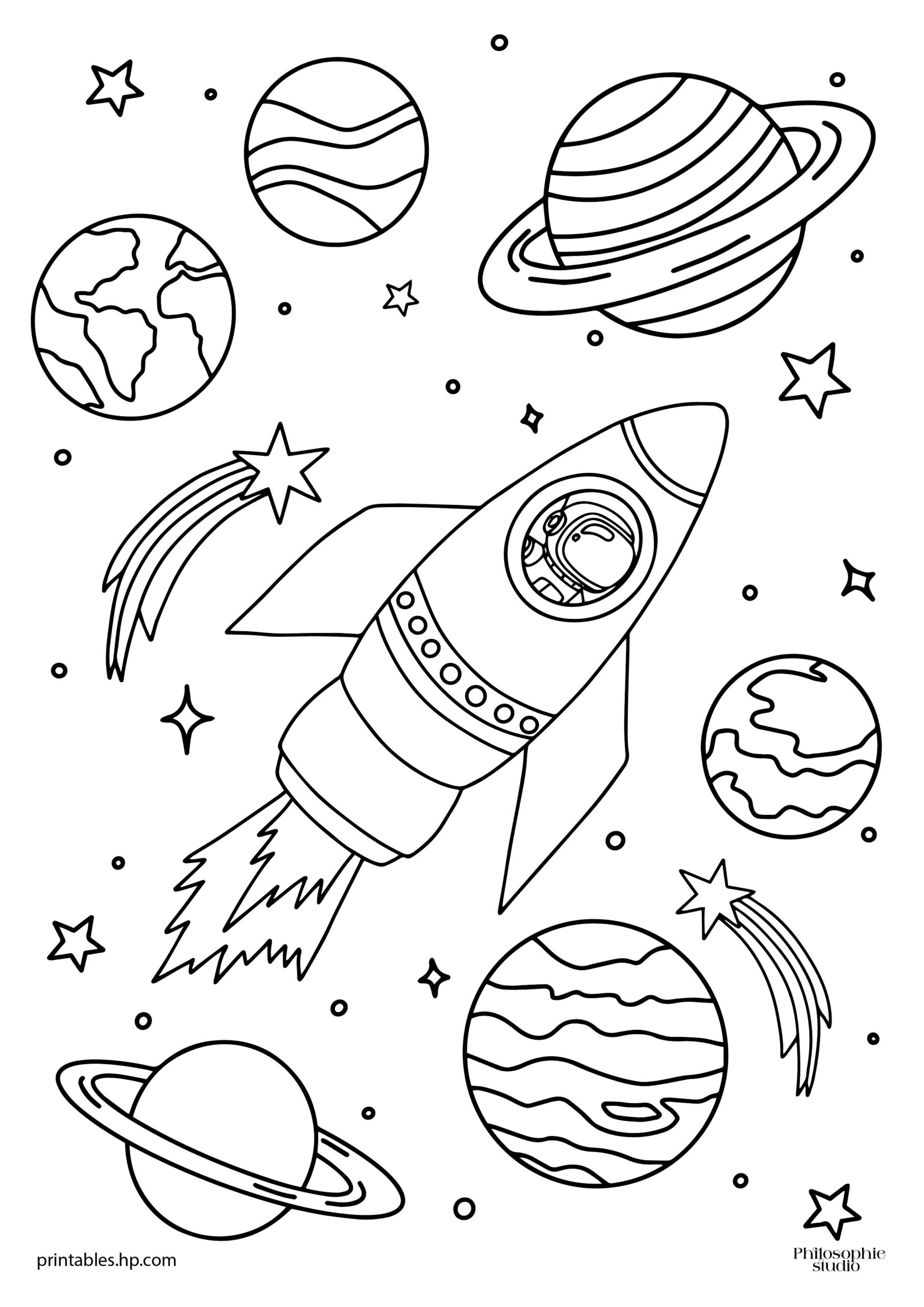 Rocket Man Printables Free Coloring Pages Learning Worksheets HP Official Site