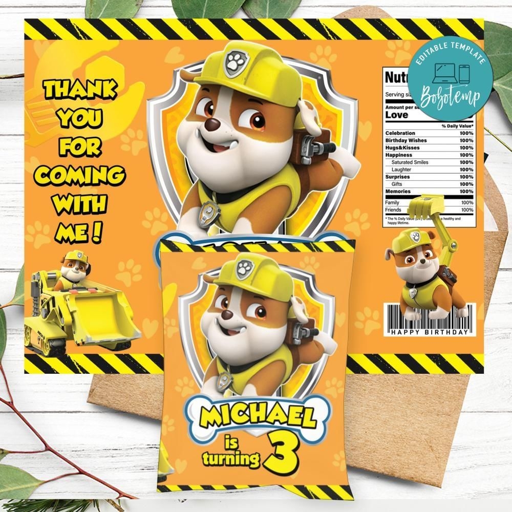 rubble printable paw patrol characters