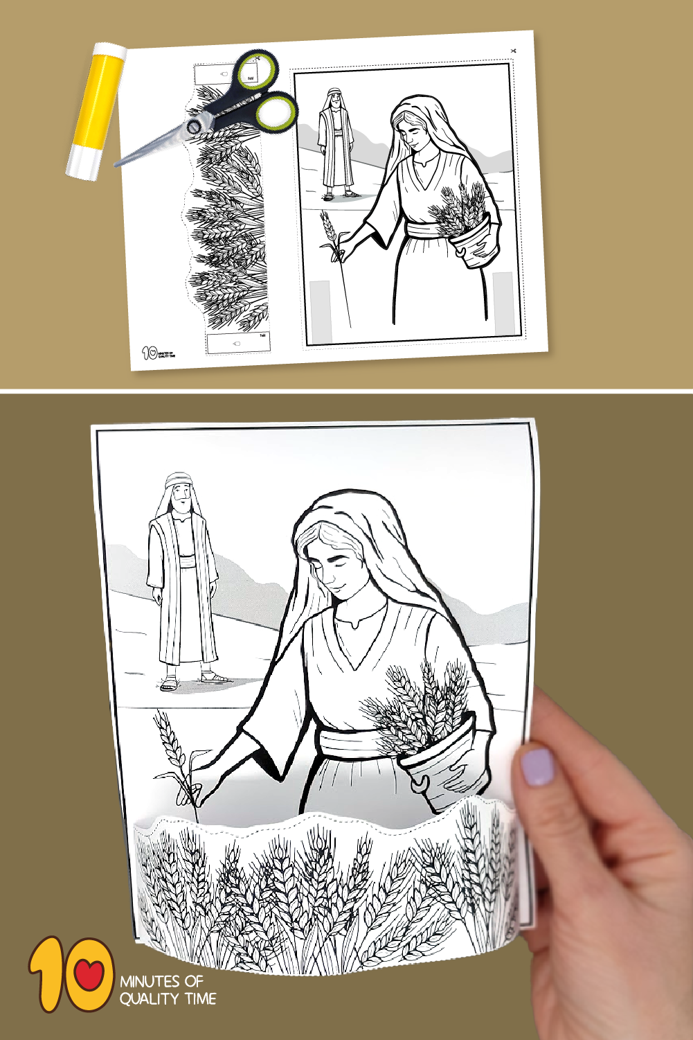 ruth and boaz coloring page