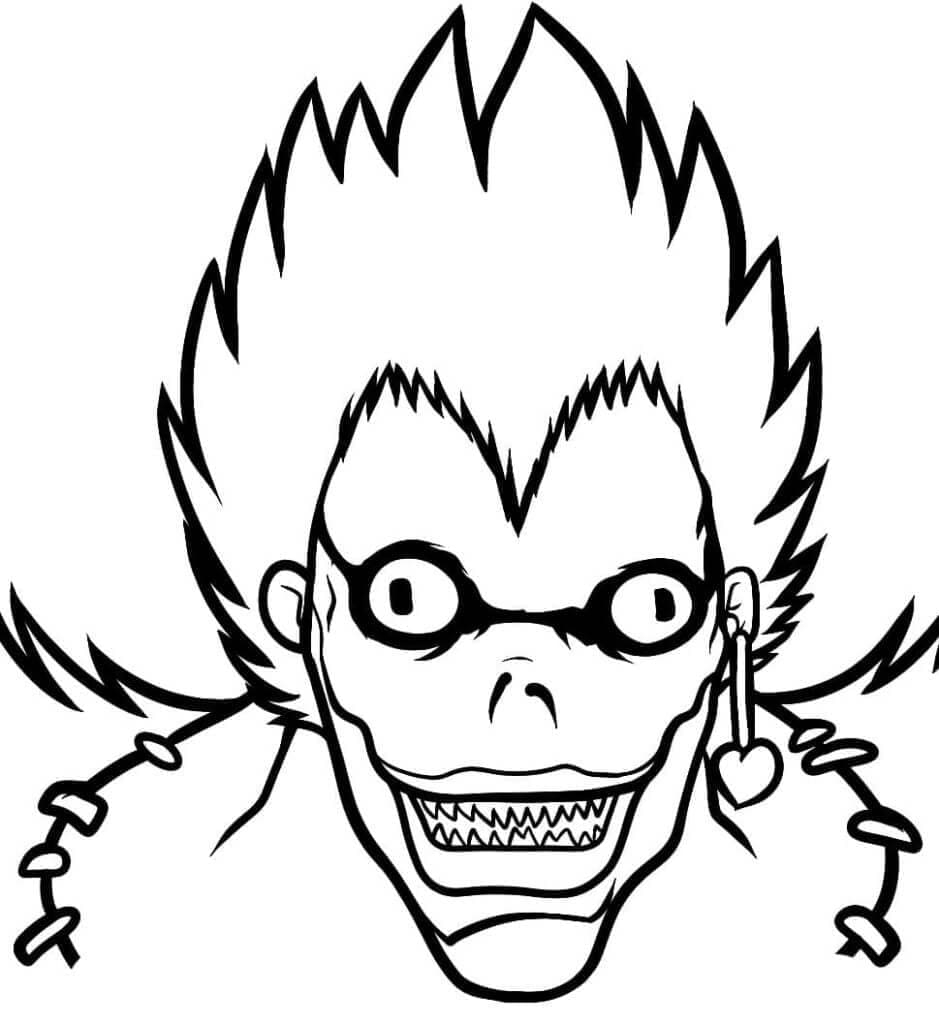 Ryuk From Death Note Coloring Page Download Print Or Color Online For Free