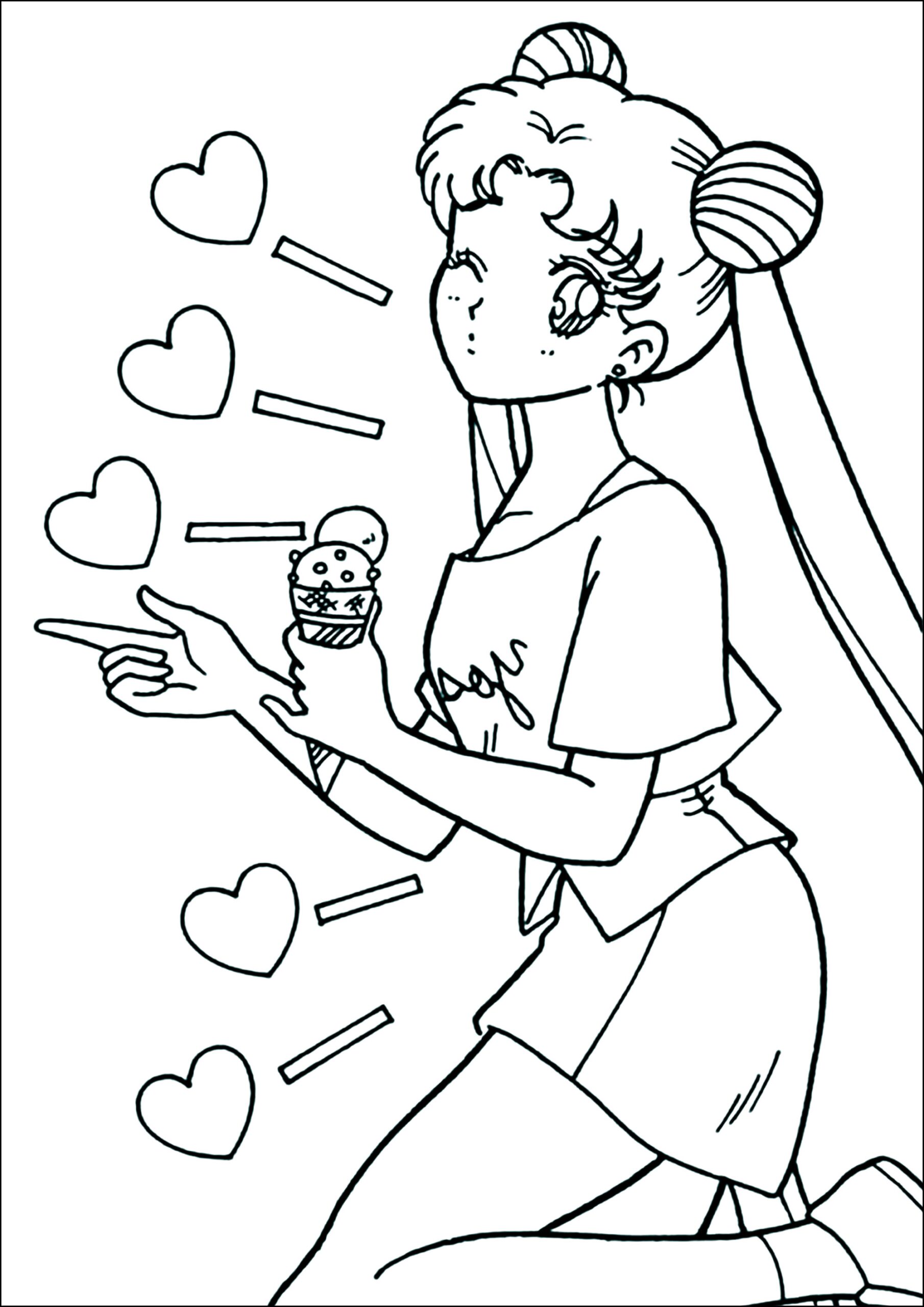 printable sailor moon coloring pages