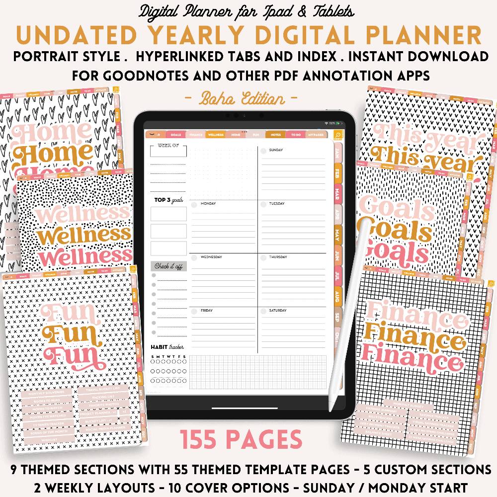 SALE All in one Digital Planner Lovely Planner