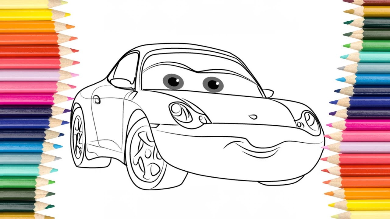 Sally Carrera Coloring Page YouTube