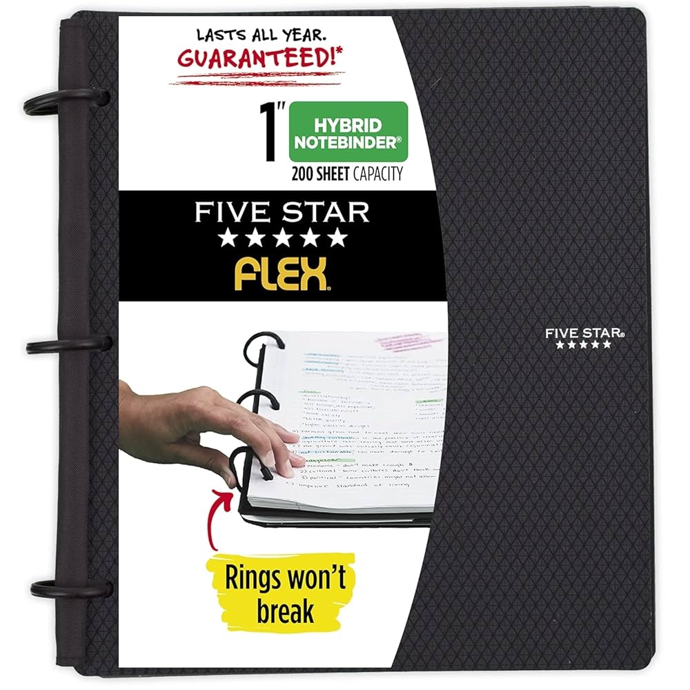 binder notebook five star