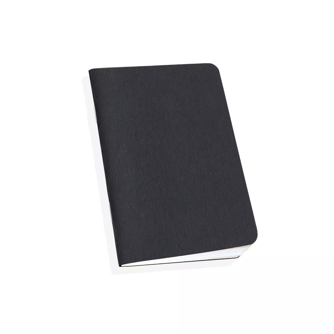 notebook with black pages