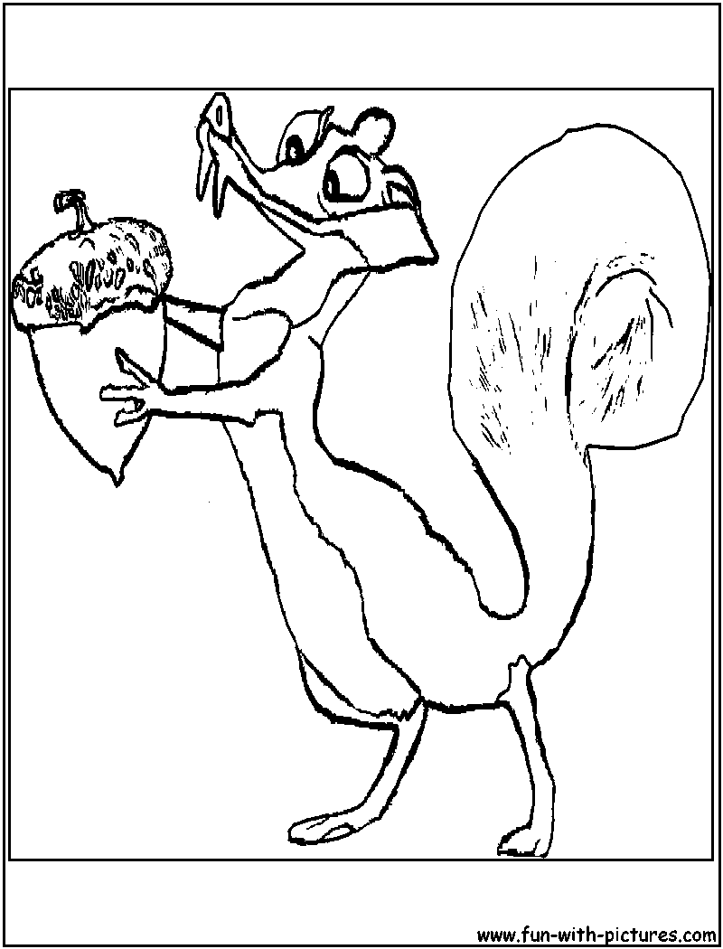 Scratte Iceage Coloring Page