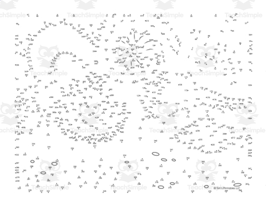 Sea Shells Dot to Dot PDF By Teach Simple