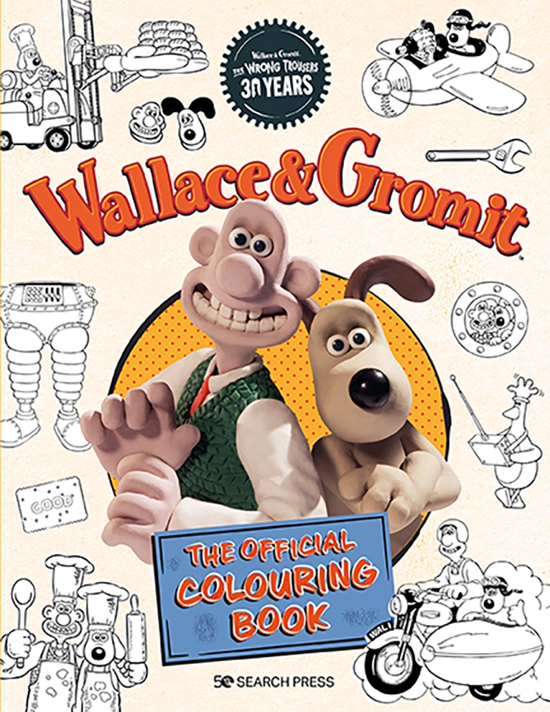 Search Press Wallace Gromit The Official Colouring Book By Aardman