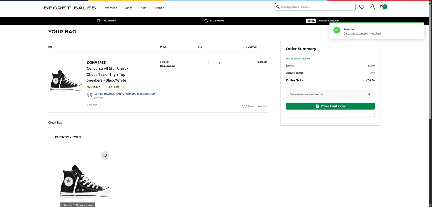 Secret Sales Promo Codes 10 Off 29 Verified Jan 2026