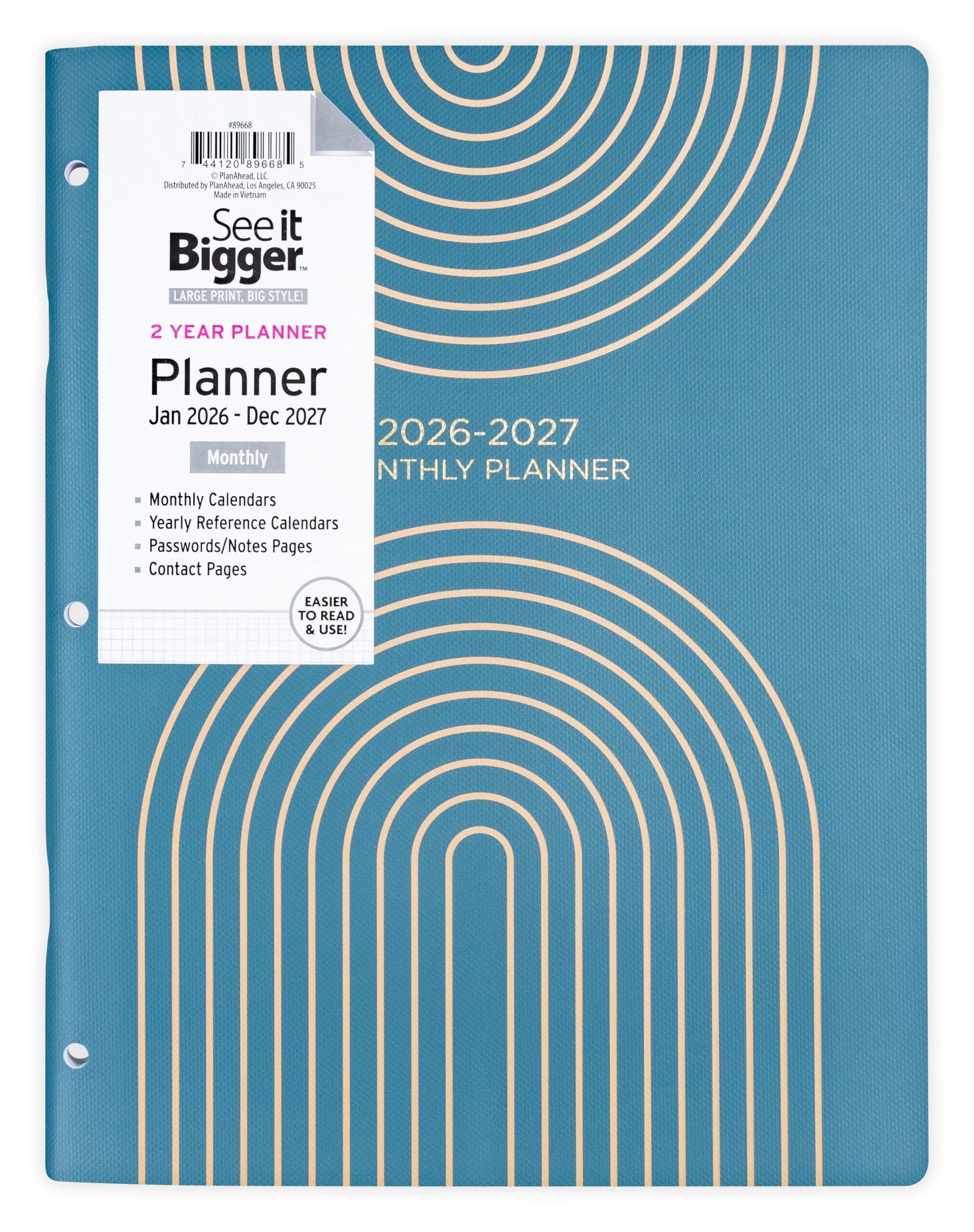 See It Bigger 2 Year Monthly Planner Large 8 5 X 11 Jan 2026 Dec 2027 Walmart