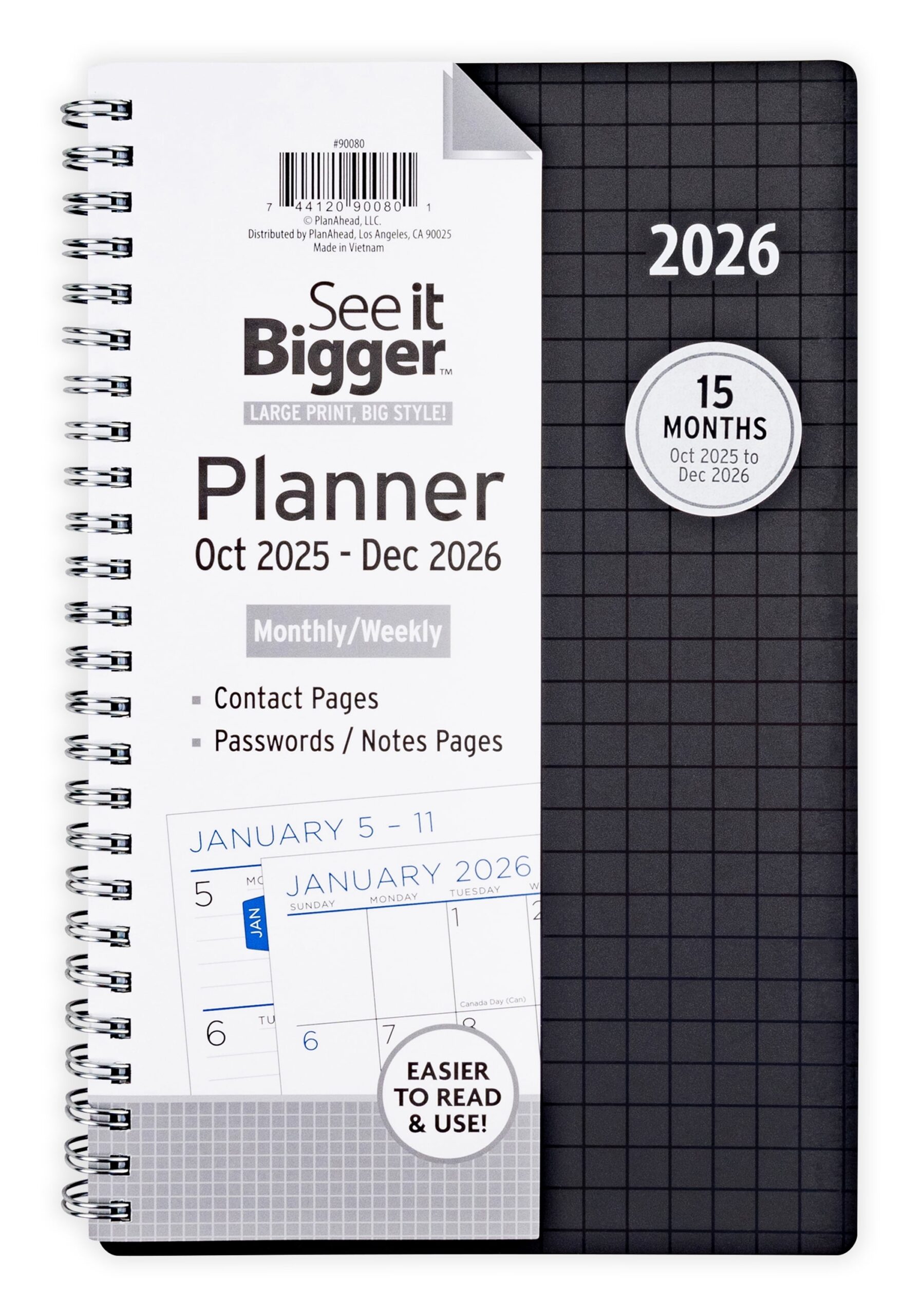 See It Bigger Planners In Calendars And Planners Walmart