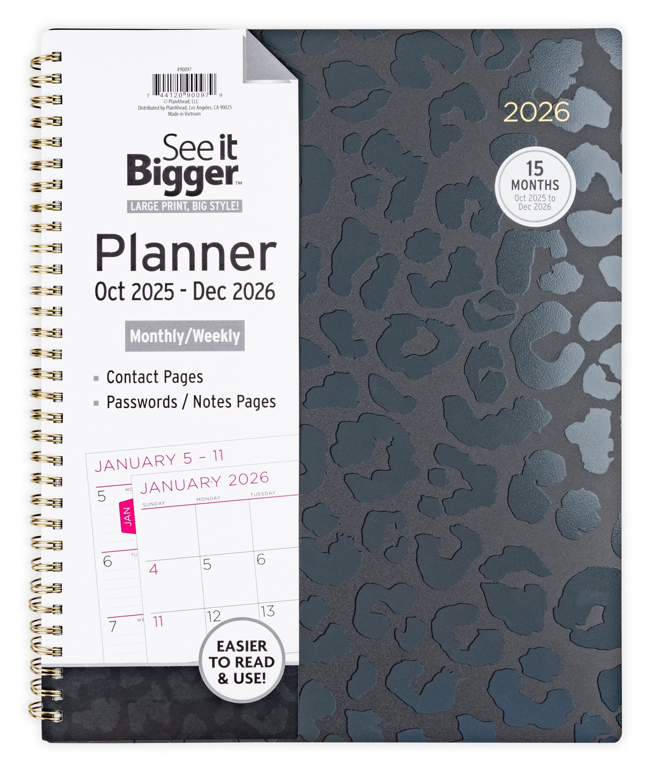 See It Bigger Planners In Calendars And Planners Walmart