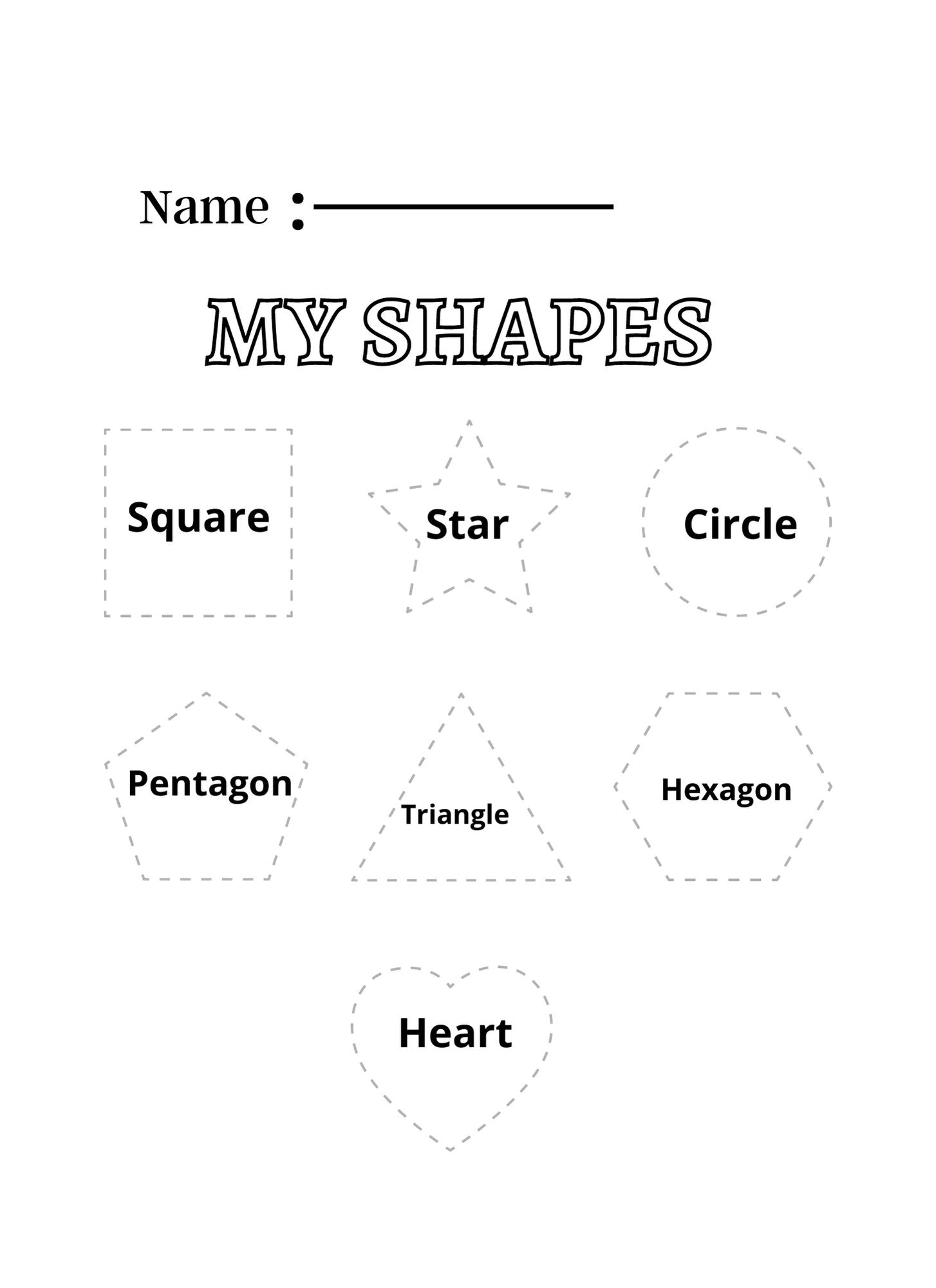 shapes for tracing
