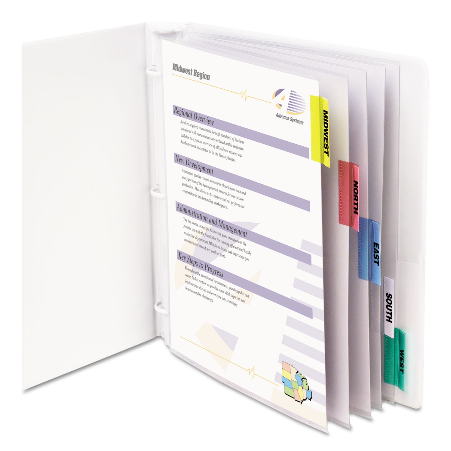 Sheet Protectors With Five Assorted Index Tabs Heavy Duty Side 3 Hole Punched Top Load 8 5 X 11 Insert Clear 5 Set Itemsrus