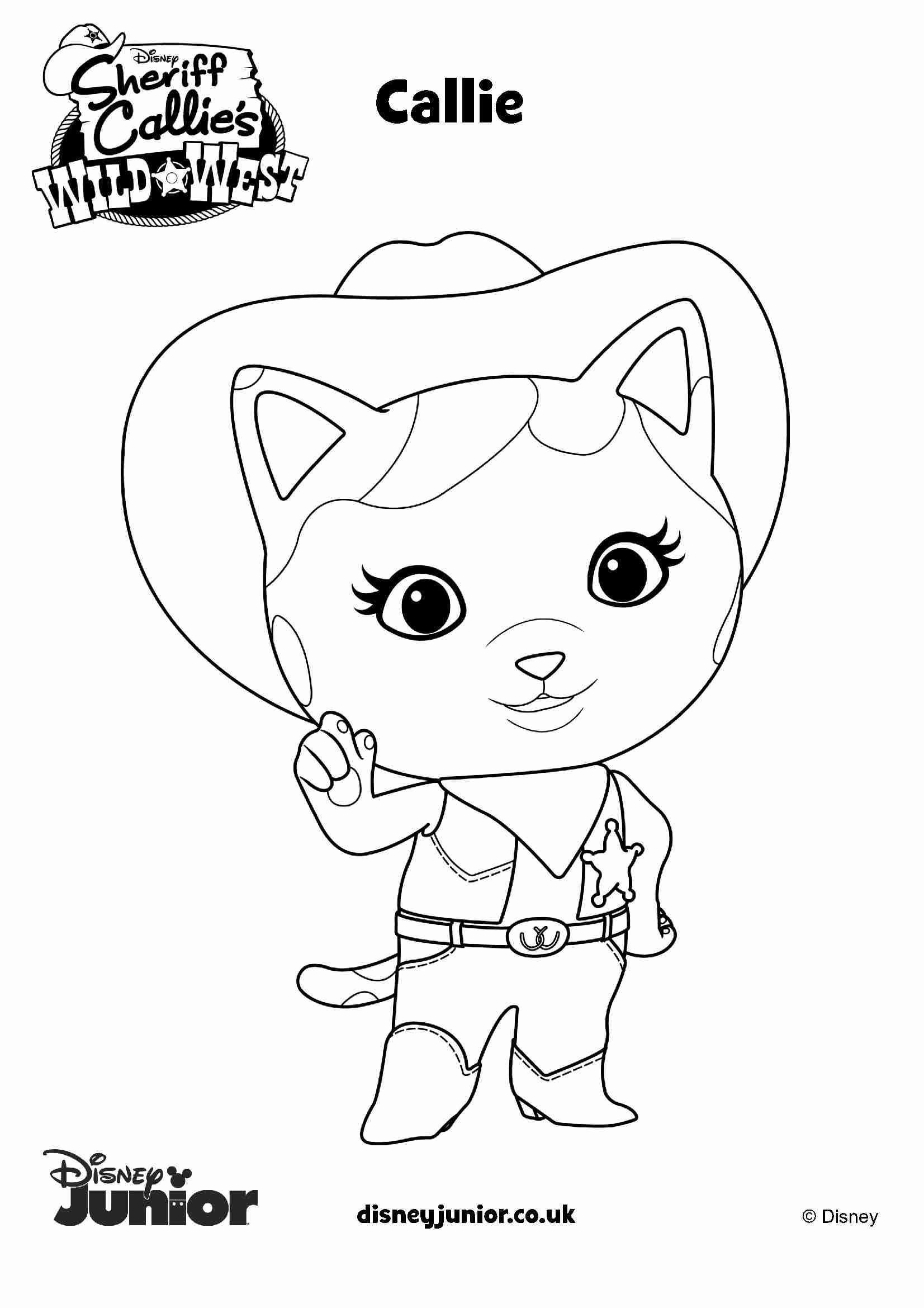 Sheriff Callie Toys Images High Sheriff Callie Coloring Pages Printable