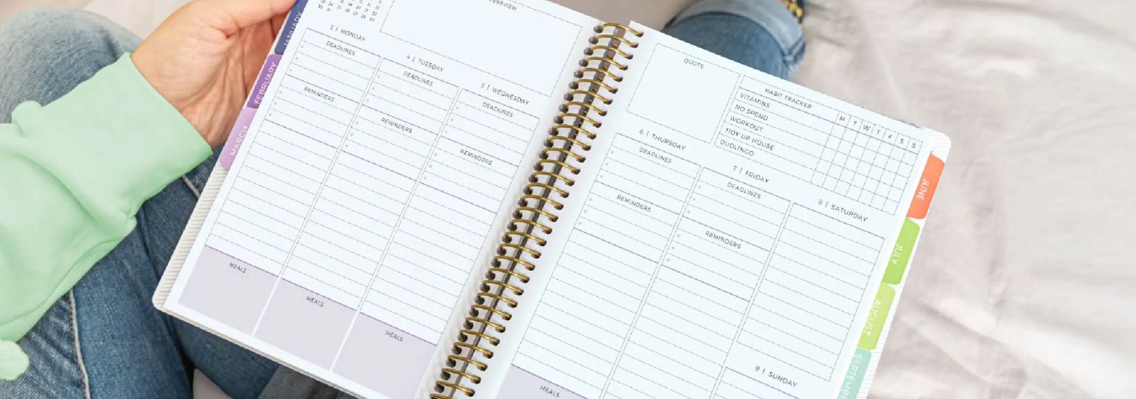 Shop Weekly Planners Custom Layouts Start Month More
