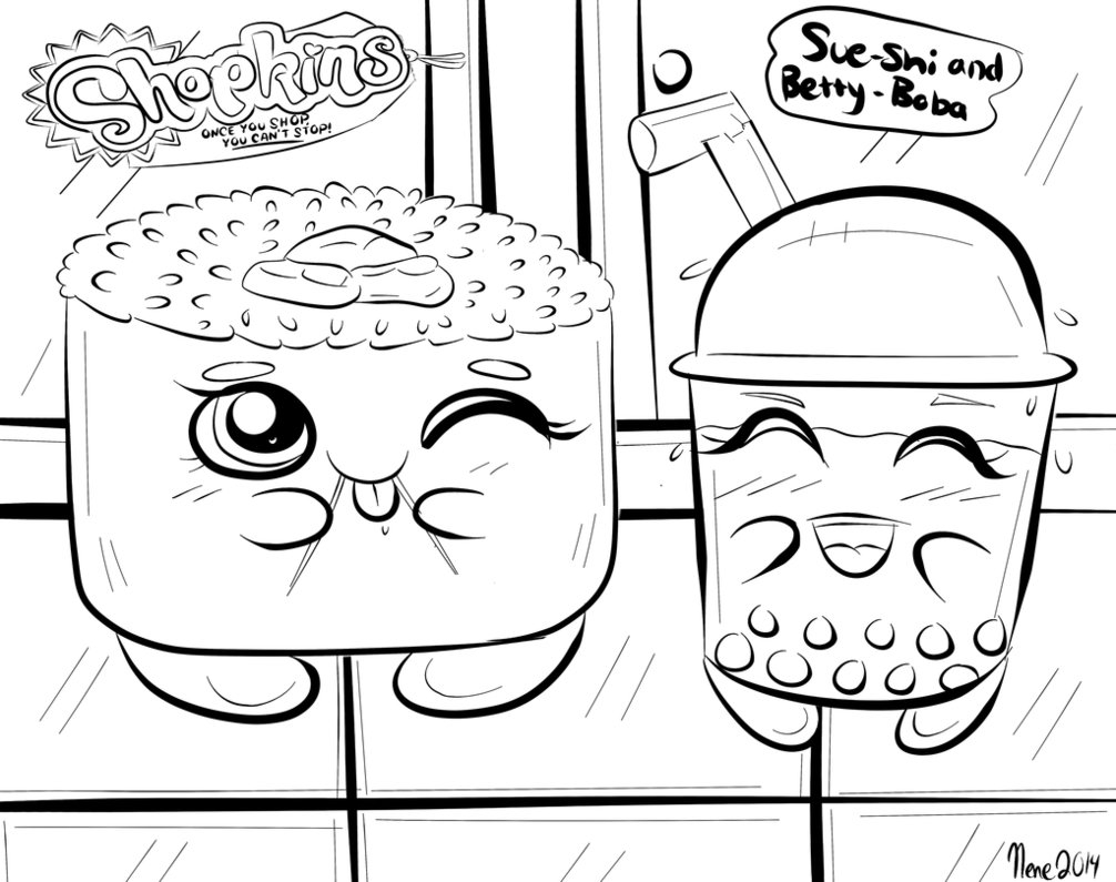 shopkins coloring pages to print