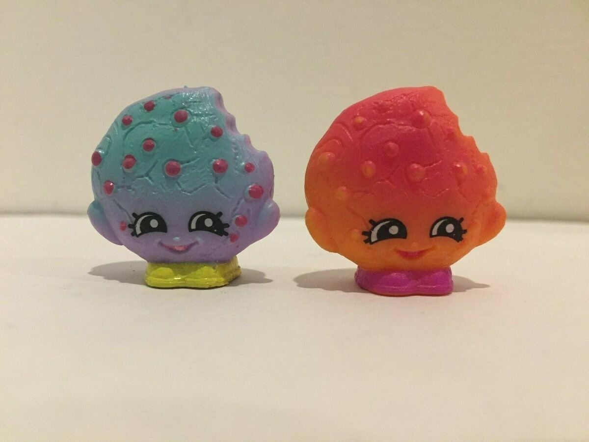 Shopkins Food Fair KOOKY COOKIE Pair Set Purple Pink FREE SHIP EBay