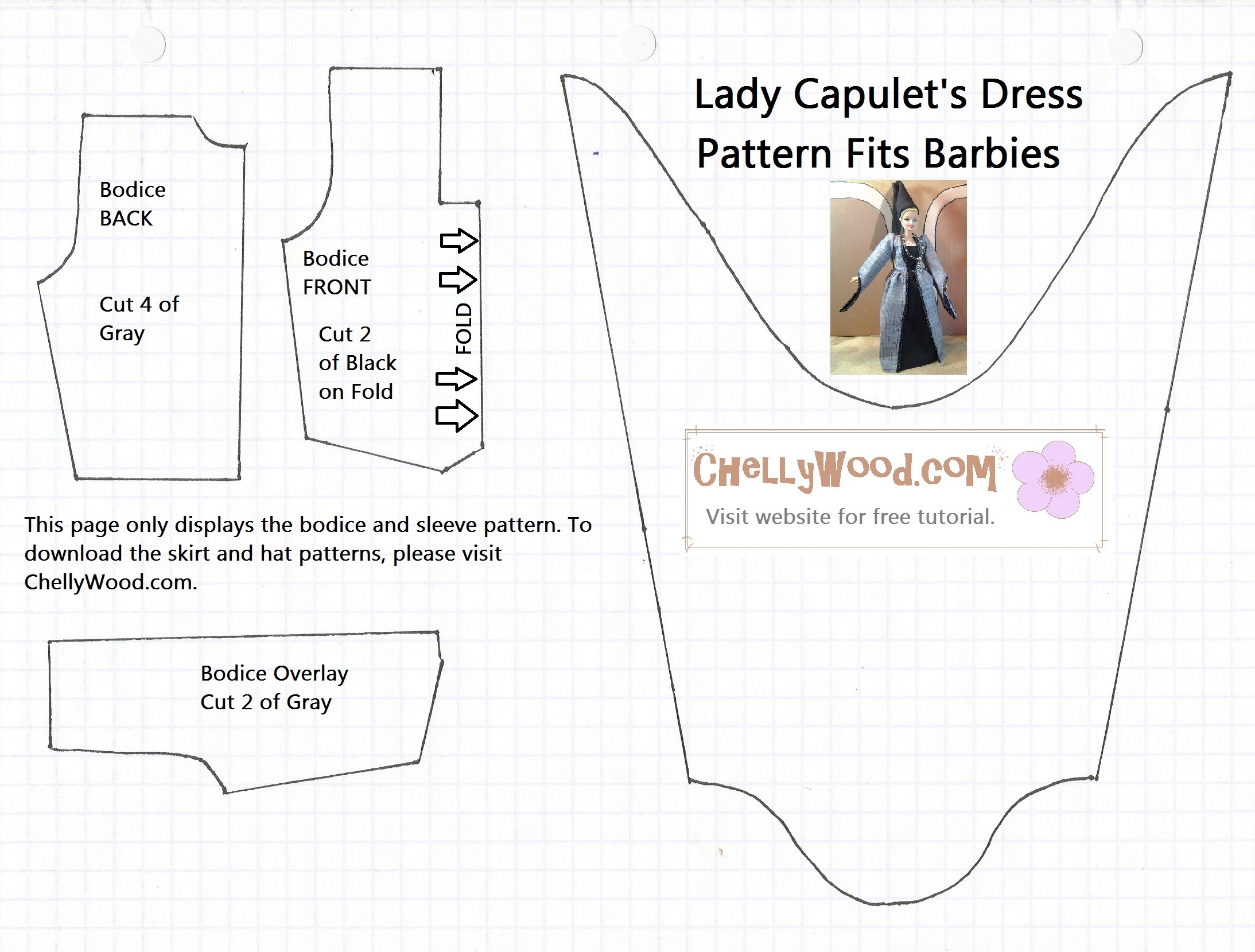 Simple Barbie Dress Pattern Easy Barbie Clothes Patterns Free Printable Barbie Clothes Sewing