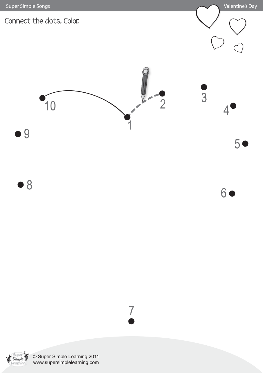 Skidamarink Worksheet Connect The Dots Super Simple