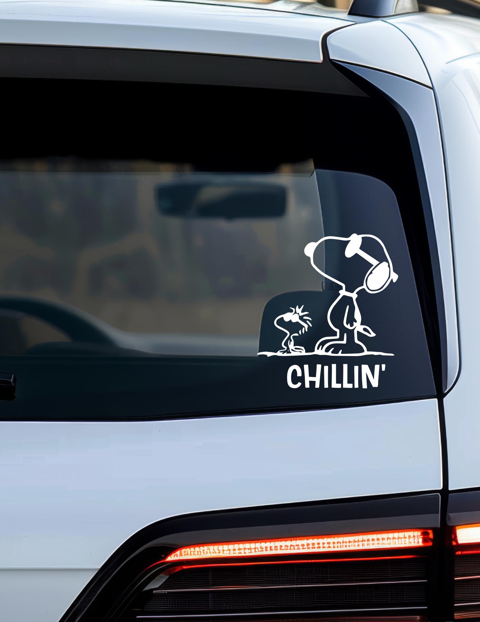 Snoopy Car Decal Waterproof Vinyl Sticker Peanuts Etsy