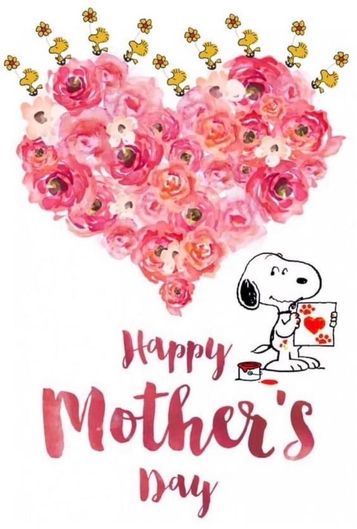 happy mothers day snoopy