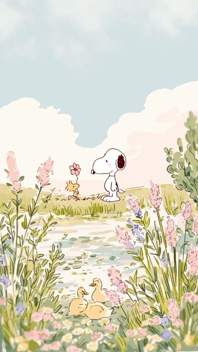 Snoopy Woodstock Wallpaper Snoopy Wallpaper Cute Wallpaper Backgrounds Wallpaper Iphone Cute