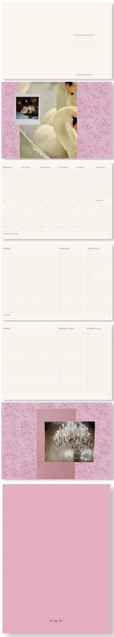the important flowers planner 2025