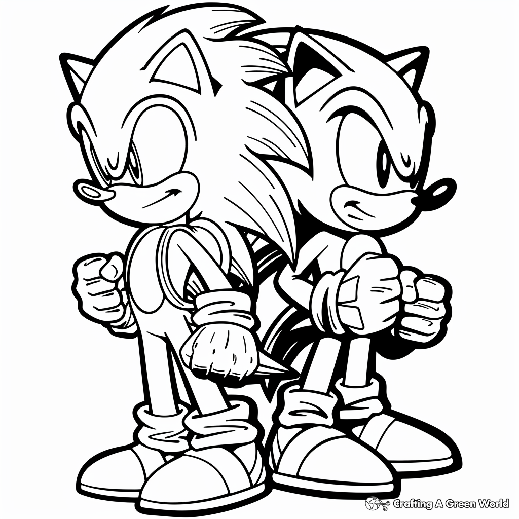 Sonic And Friends Coloring Pages Free Printable 