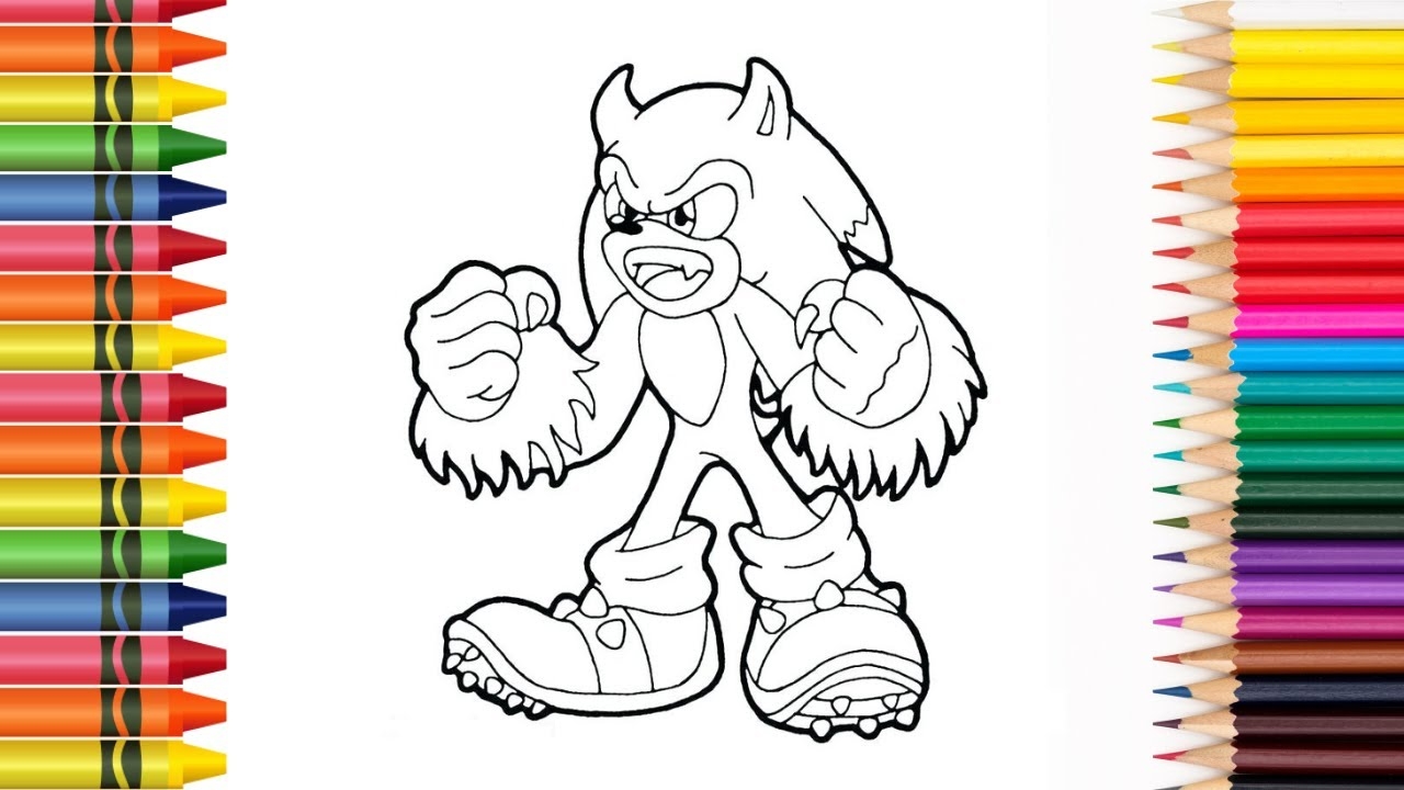 Sonic The Werehog Coloring Pages Die 4 U feat Damnboy NCS Release YouTube