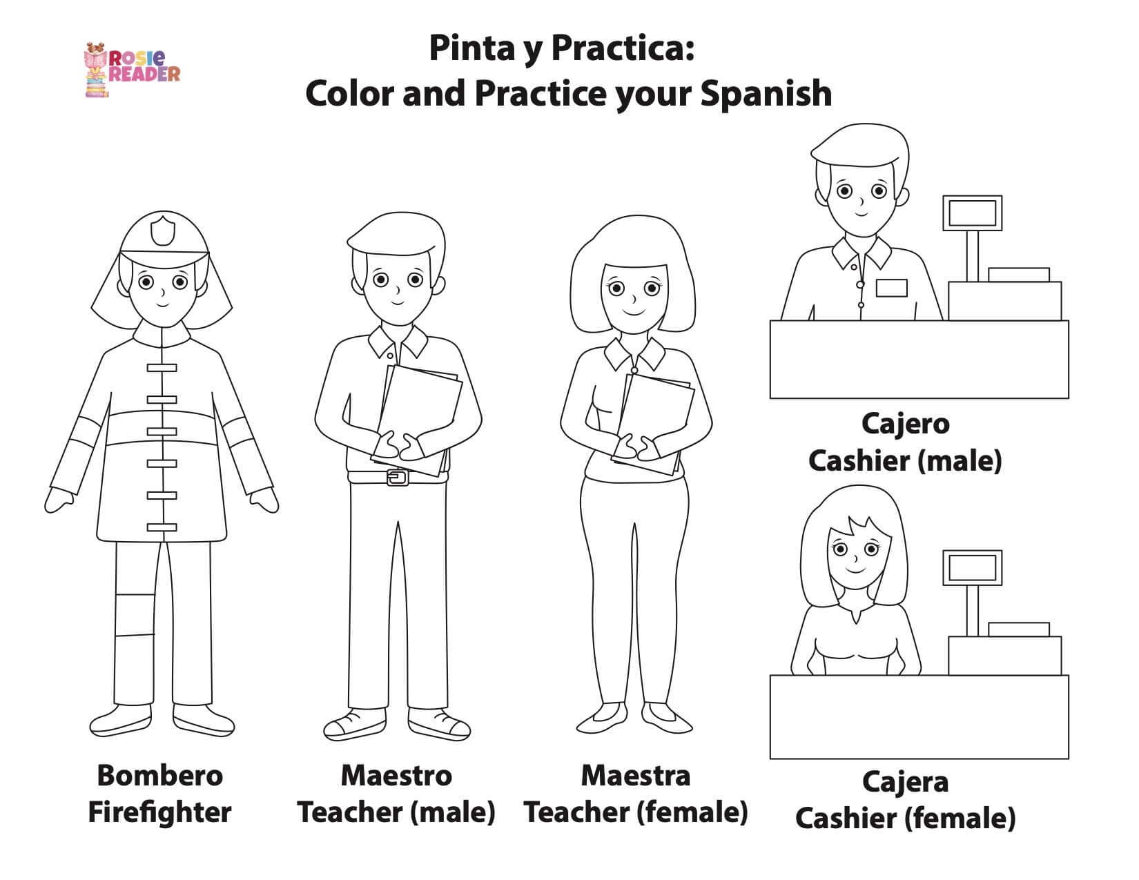 Spanish Coloring Pages Reading Adventures For Kids Ages 3 To 5