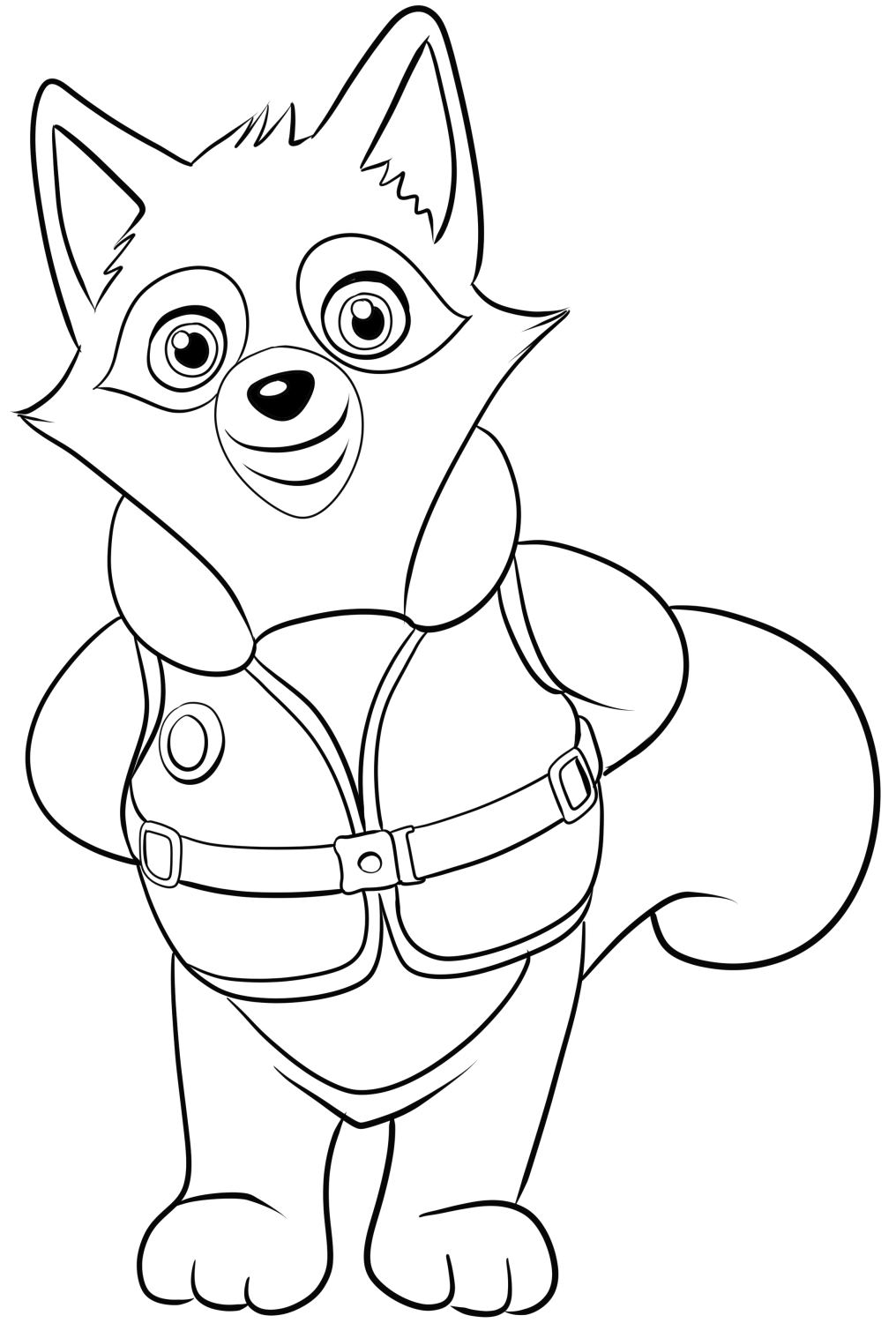 Special Agent Oso Coloring Page