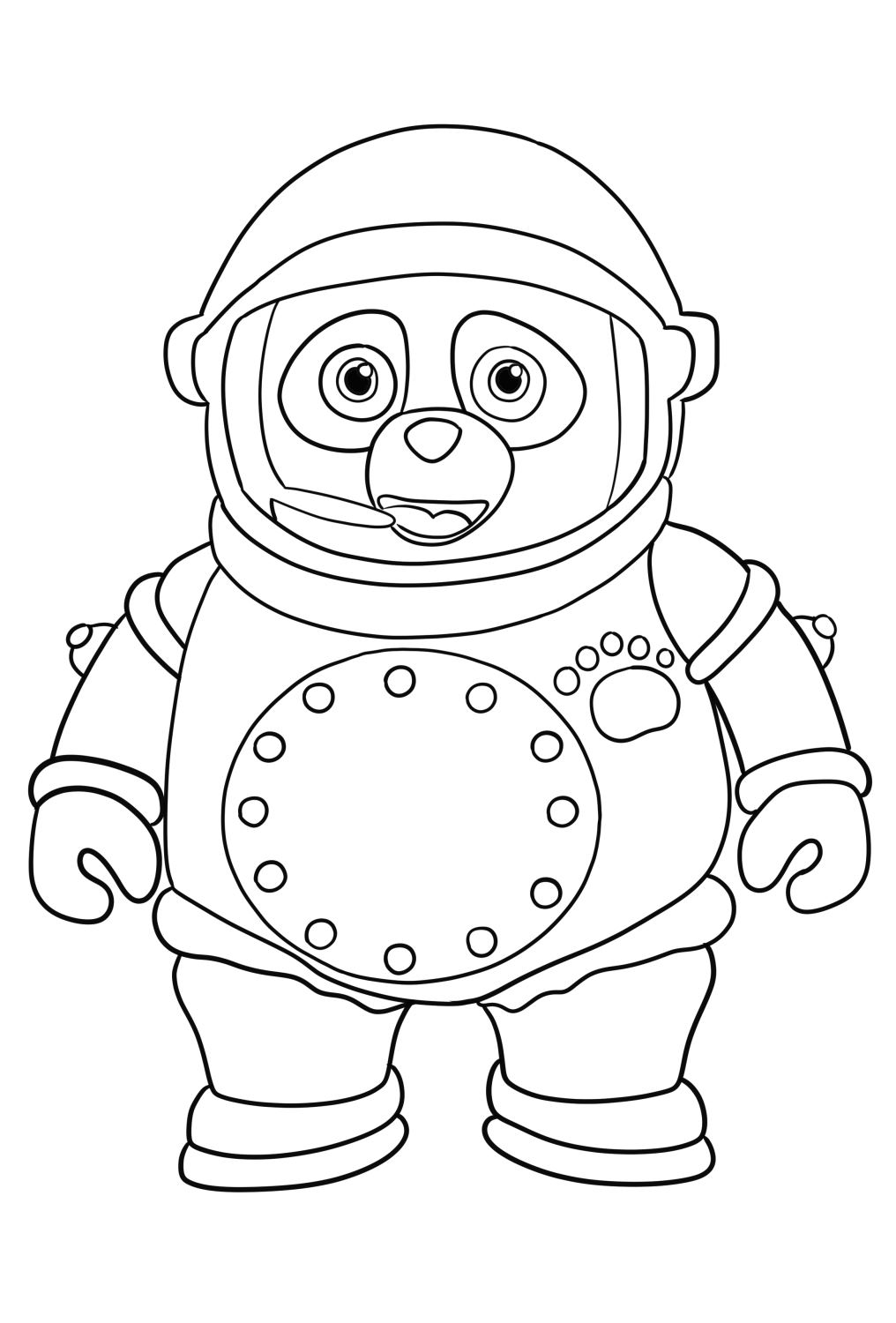 Special Agent Oso Coloring Page