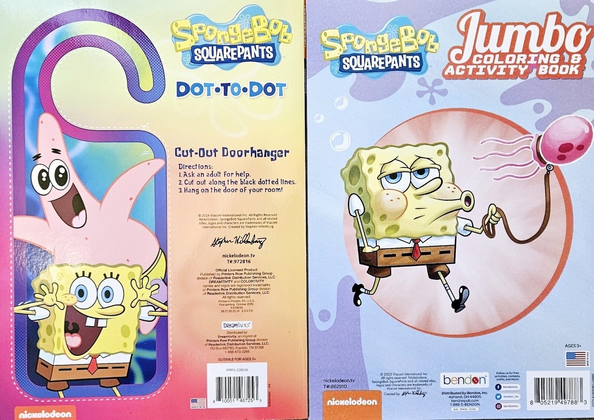 spongebob squarepants dot to dot
