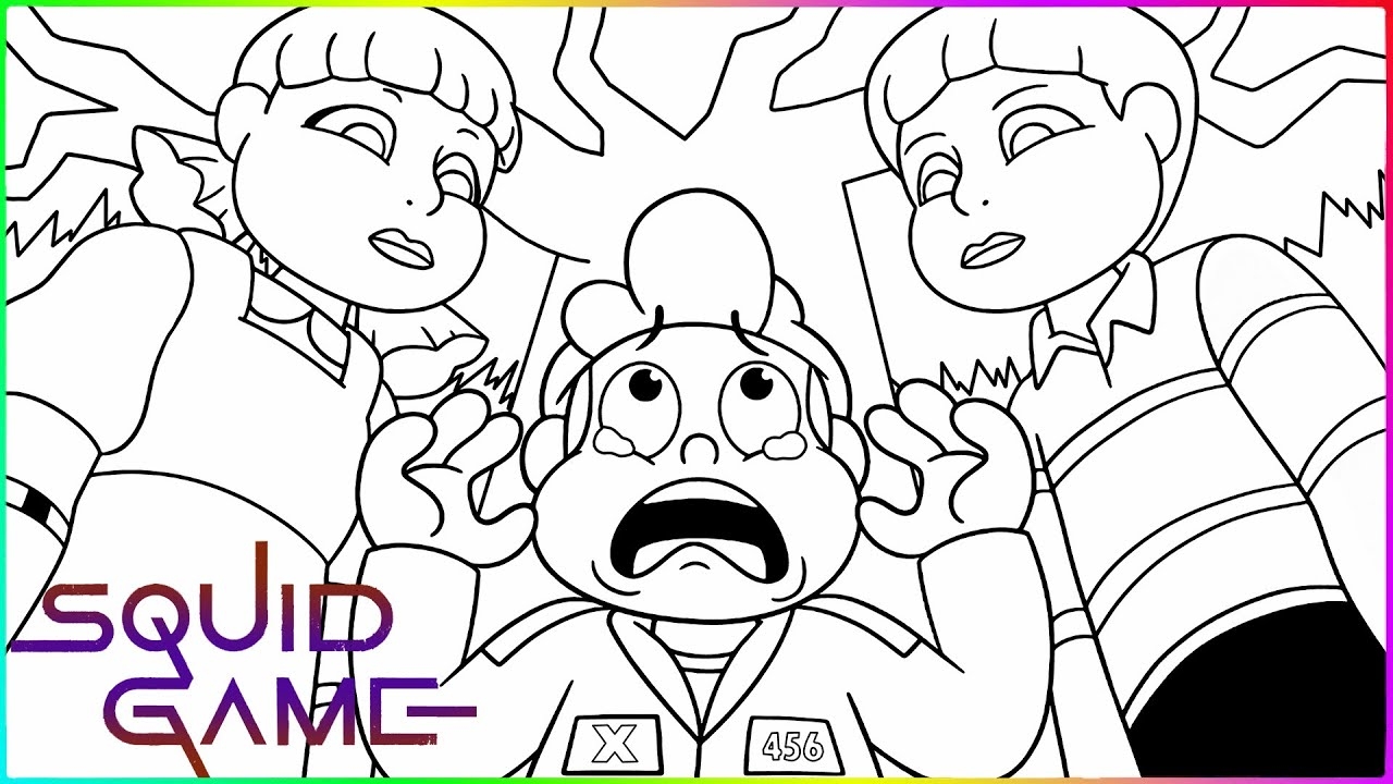 SQUID GAME REVENGE Of The DOLLS NEW COLORING PAGES oloring For FUN YouTube
