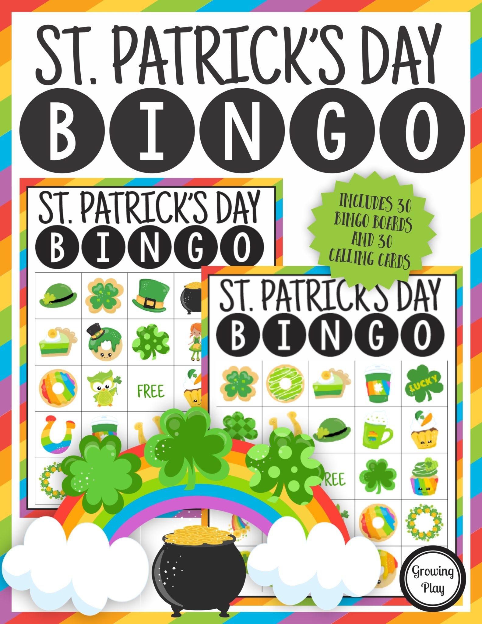 St Patrick s Day Bingo Growing Play