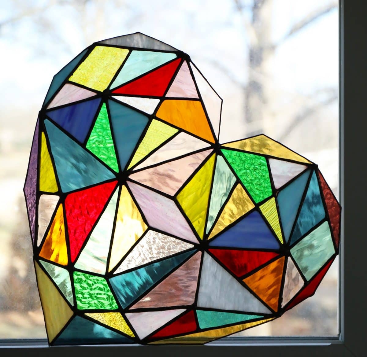 Stained Glass Heart Pattern free The Handmade Home