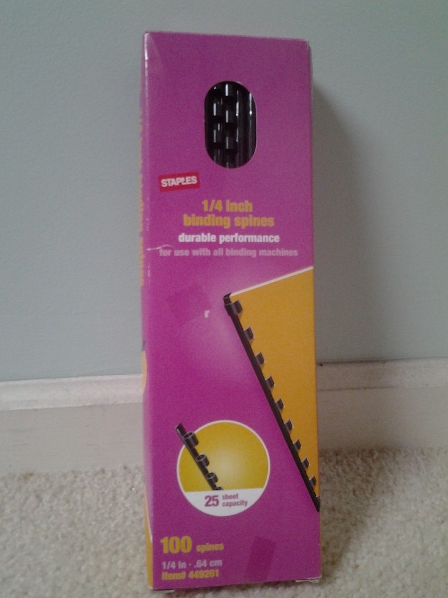 Staples 1 4 Inch Binding Spines EBay