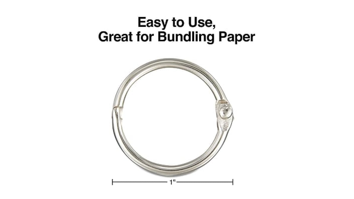 Staples 1 Silver Book Rings Model 32007 16 Ct Delivery Near Me Doordash