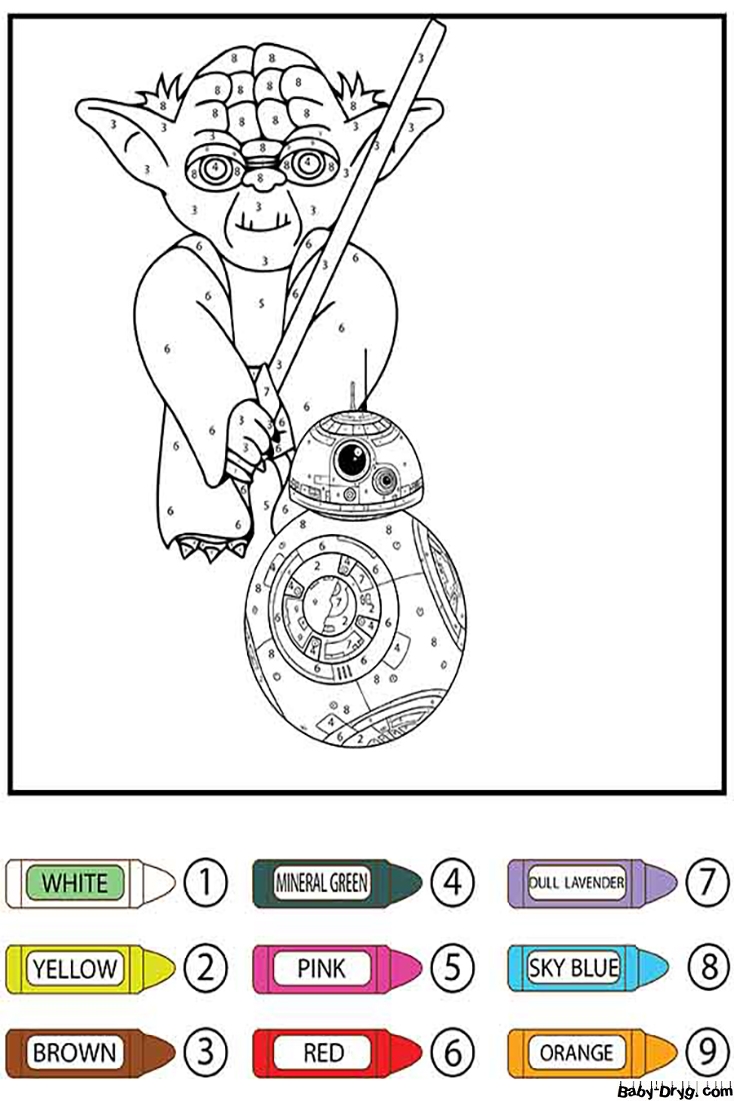 color by number star wars