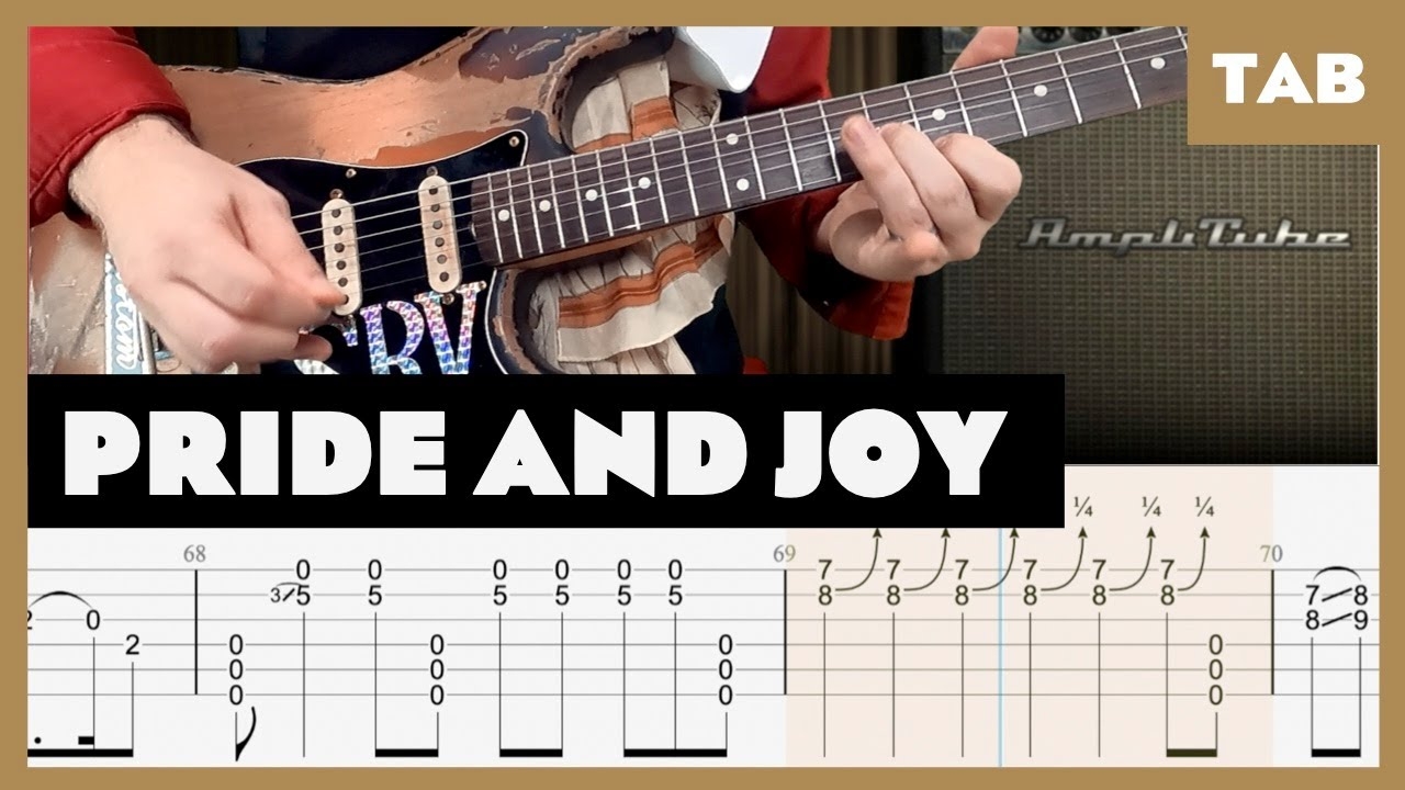 Stevie Ray Vaughan Pride And Joy Guitar Tab Lesson Cover Tutorial YouTube