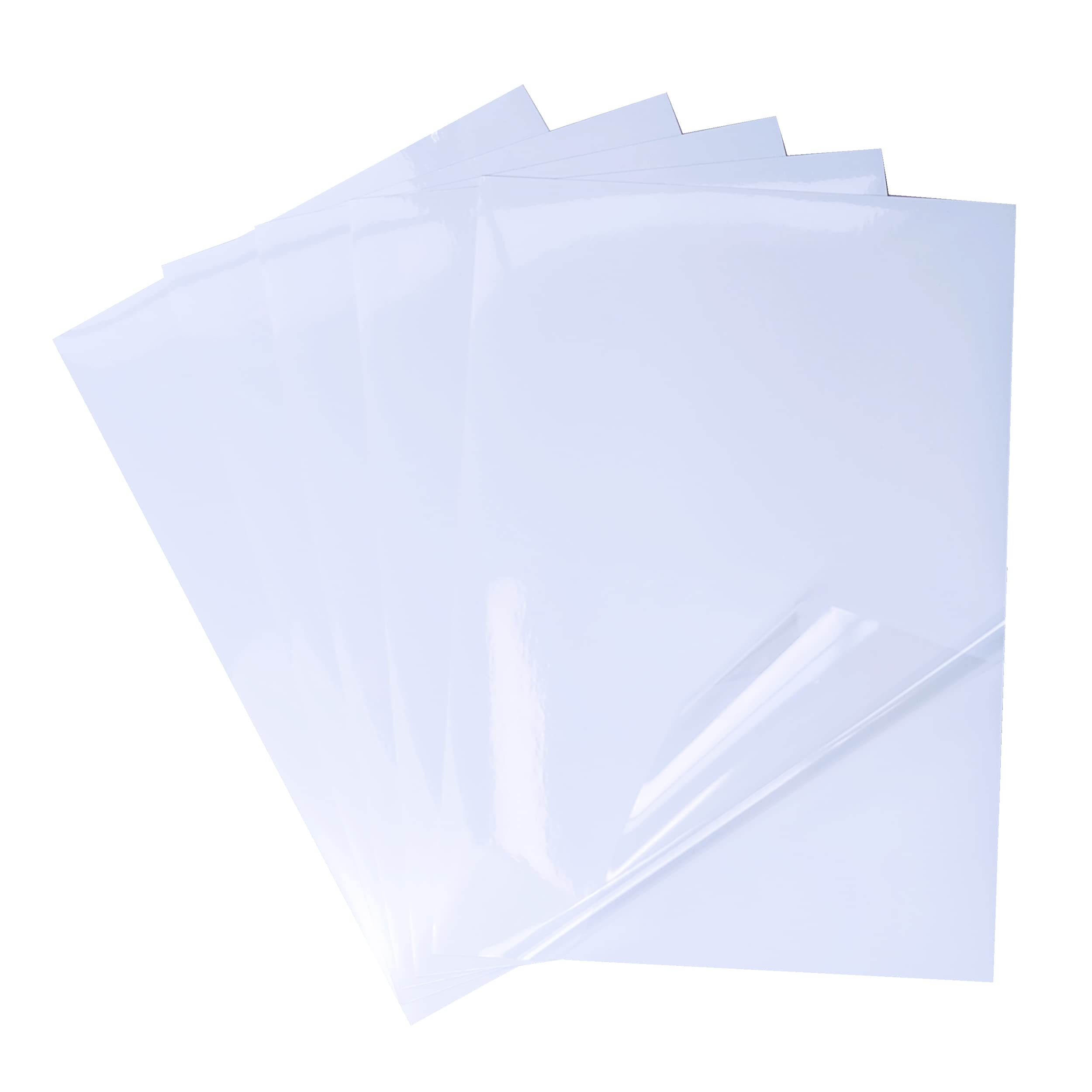 Sticker Sheets 20 Sheets A4 Size Premium Translucent Clear Printable Vinyl Sticker Paper 8 3x11 7 Inch Waterproof Self Adhesive Decal Paper A4 Sticker Sheets