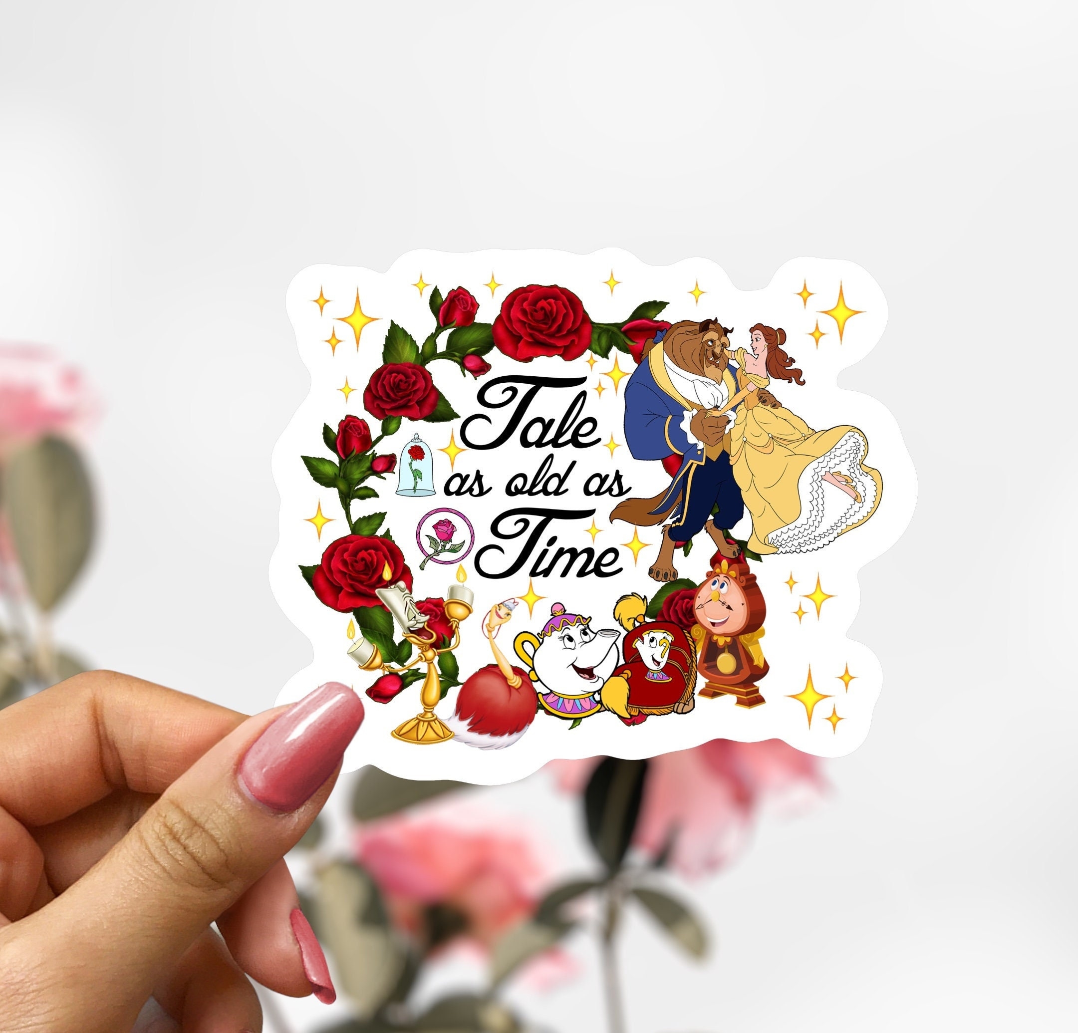 beauty and the beast stickers