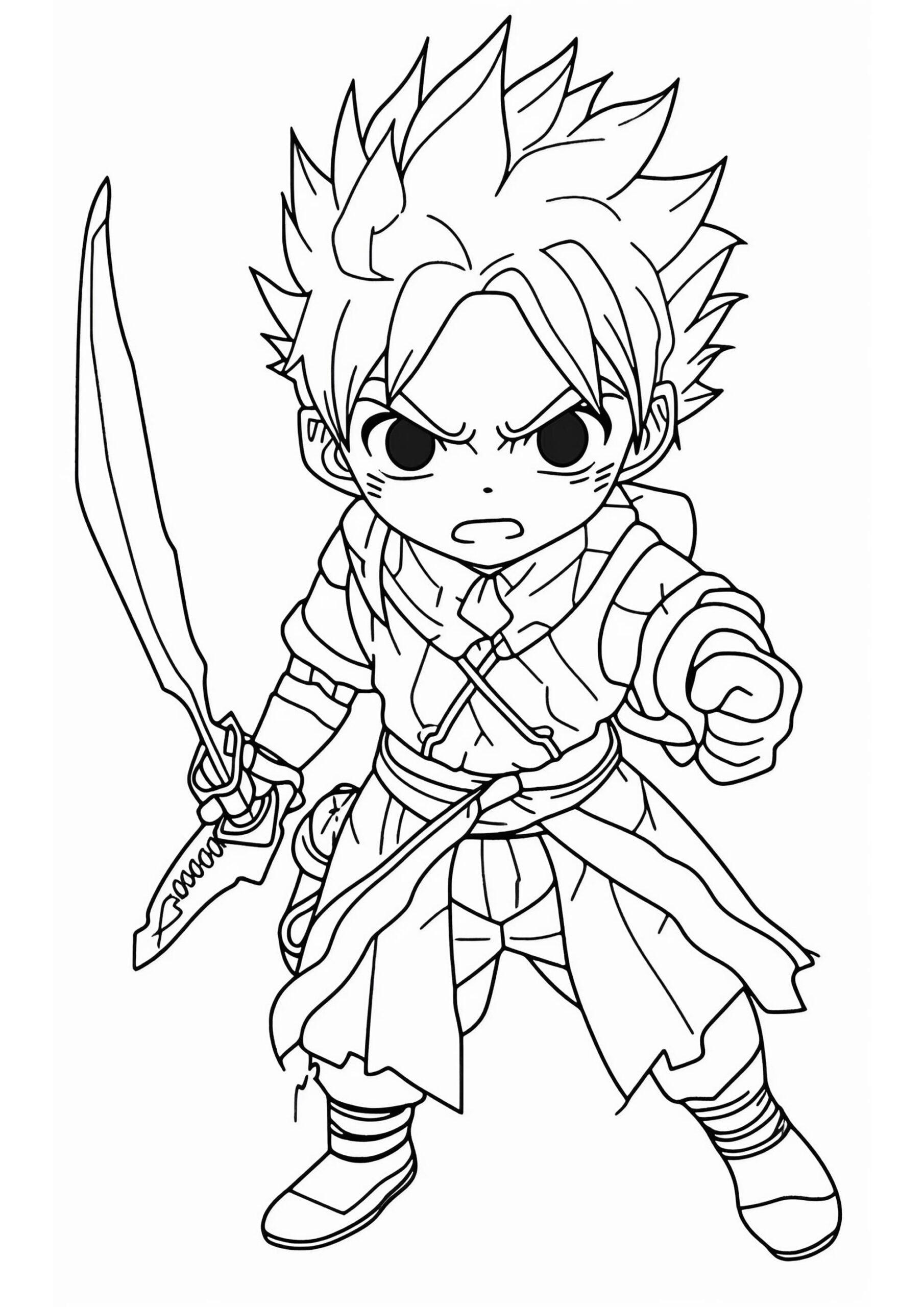Tanjiro Kamado Characters In Chibi Mode Demon Slayer Coloring Pages