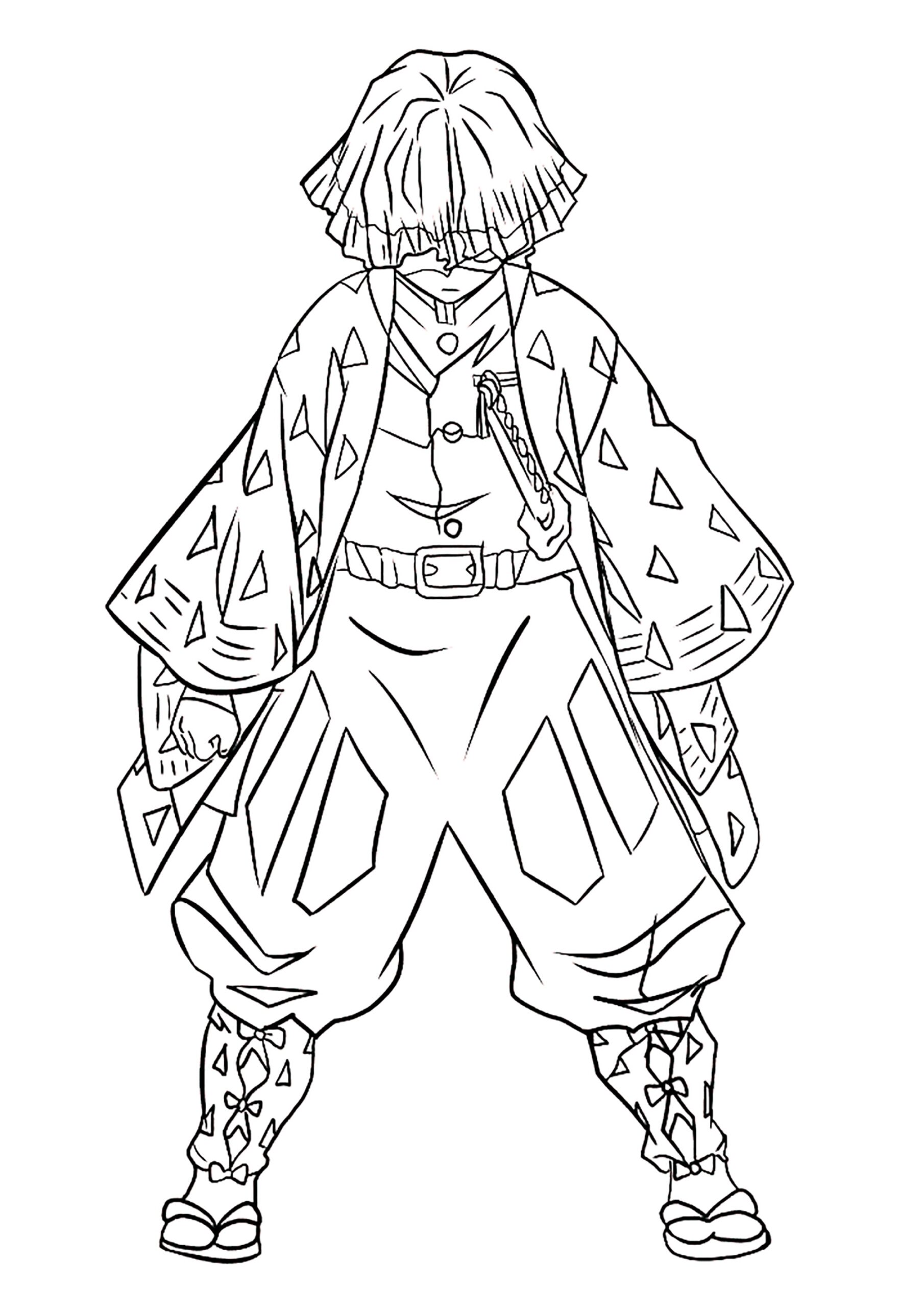 Tanjiro Kamado Of Demon Slayer Demon Slayer Coloring Pages