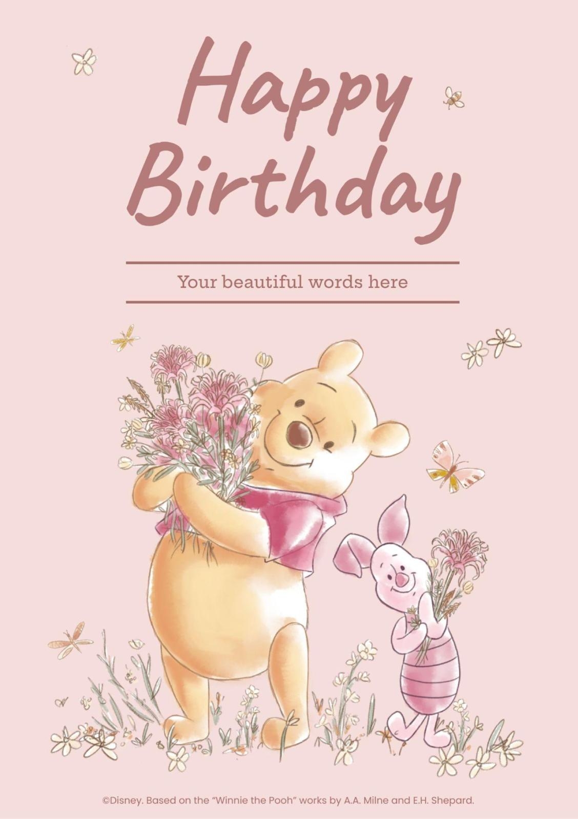happy birthday pooh images